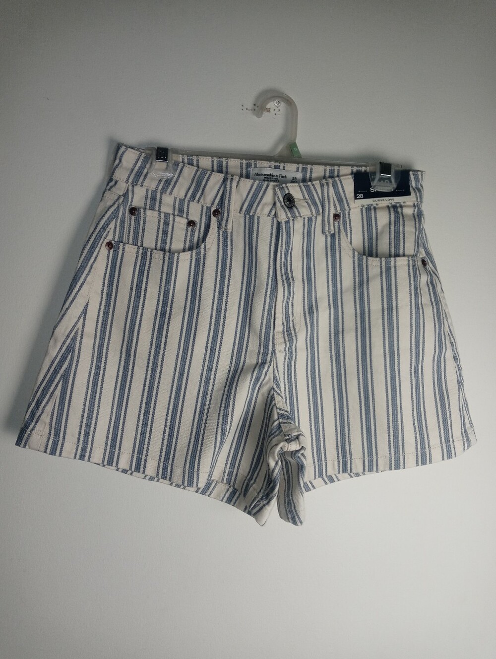 Abercrombie & Fitch Curve Love High Rise Dad Short Size 28